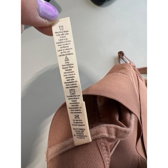 Rhonda Shear 2 Pack Molded Cup Bra with Wrap Back Size XL Mahogany Navy 646.4 - Picture 7 of 10